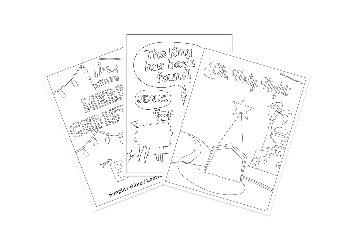 The King is Missing: x Coloring Sheets - FREE download